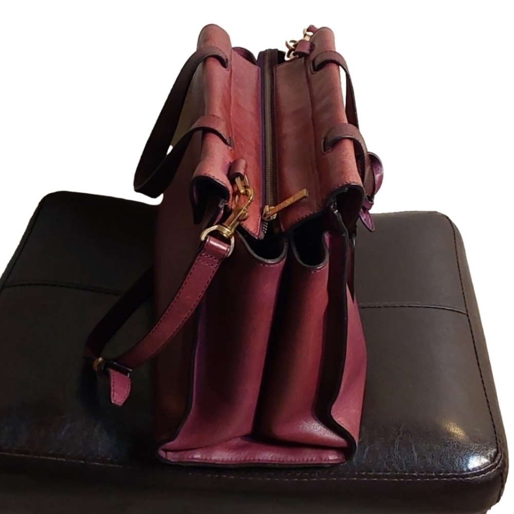 KATE SPADE‎ SATURDAY WEEKENDER MERLOT WINE LARGE SATCHEL BAG - Picture 6 of 16